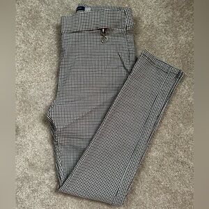 Tommy Hilfiger Brown and White Checkered Pants